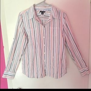 White Tommy Hilfiger button Down Casual shirt sz m